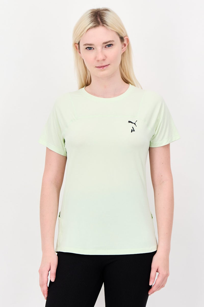 Puma x Seasons Women Sportswear Fit Short Sleeve Outdoor T-Shirt, Green - Image 1